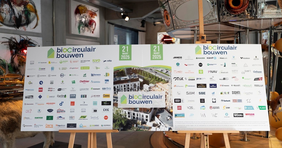Embuild en Buildwise lanceren Charter Biocirculair Bouwen